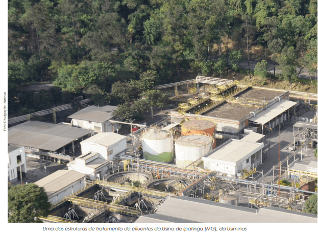 Água é multifuncional na siderurgia e metalurgia e 96,5% recirculada